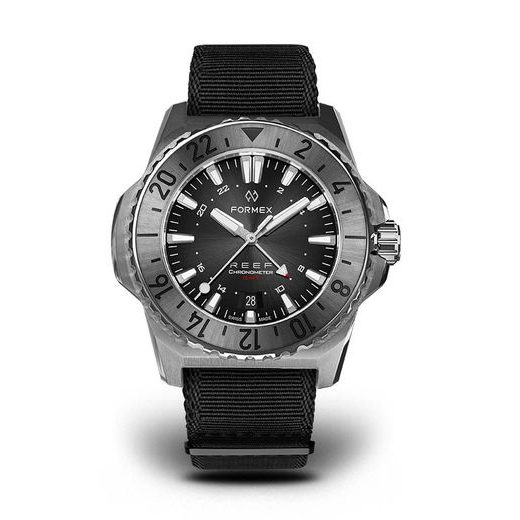 FORMEX REEF GMT AUTOMATIC CHRONOMETER BLACK DIAL WITH RED GMT - REEF - BRANDS