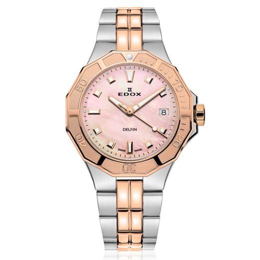 EDOX SPORT DELFIN DIVER DATE LADY 53020-357RM-ROR - DELFIN - BRANDS