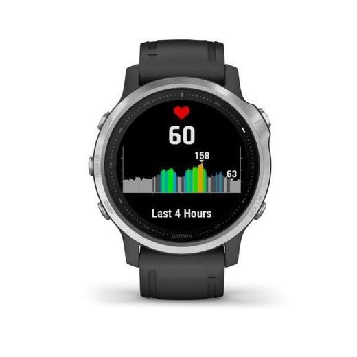 GARMIN FENIX6S GLASS SILVER/BLACK BAND 010-02159-01 - GARMIN - ZNAČKY