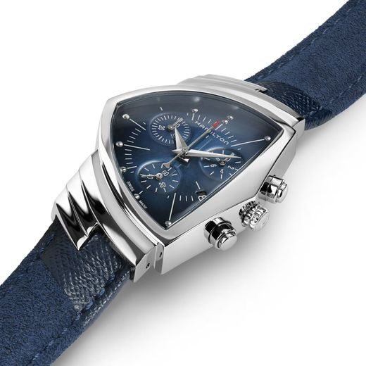 HAMILTON VENTURA BLUE CHRONO QUARTZ H24432941 - VENTURA - BRANDS
