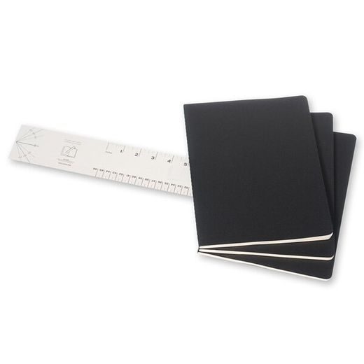 SEŠITY MOLESKINE CAHIER 3KS - TVRDÉ DESKY - XL, ČTVEREČKOVANÝ 1331/2239301 - DIÁŘE A ZÁPISNÍKY - OSTATNÍ