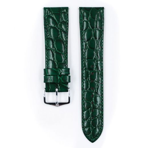 ŘEMÍNEK HIRSCH CROCOGRAIN (NO QR) - ZELENÝ - STRAPS - ACCESSORIES