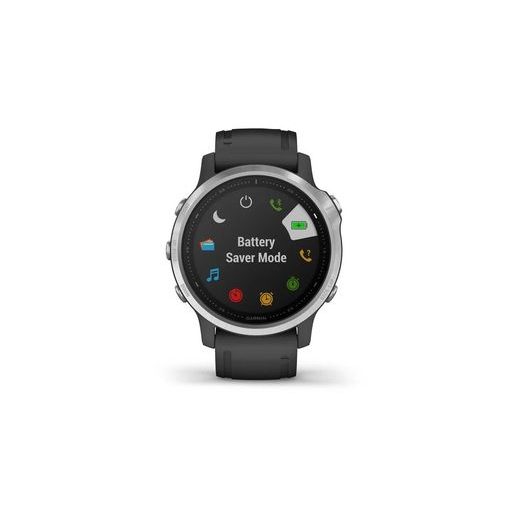 GARMIN FENIX6S SOLAR, SILVER/BLACK BAND 010-02409-00 - GARMIN - ZNAČKY