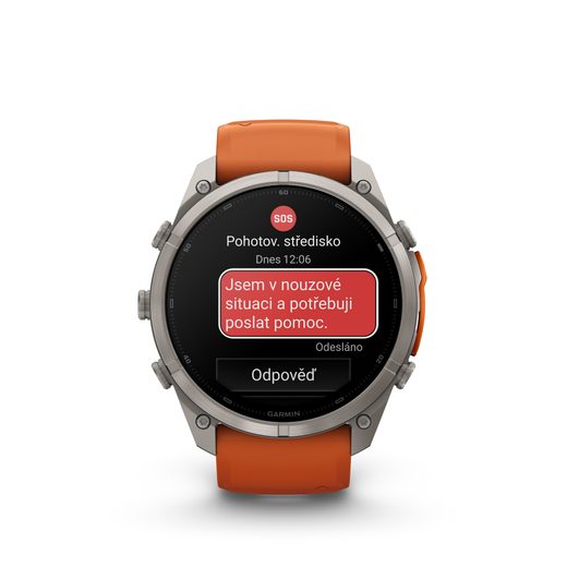 GARMIN FENIX® 9 PRO INREACH - 51 MM, TITANIUM AUTUMN ORANGE/SPARK 010-04337-01 - FENIX 9 PRO INREACH - ZNAČKY
