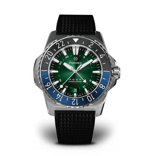 FORMEX REEF GMT AUTOMATIC CHRONOMETER GREEN DIAL WITH RED GMT - REEF - ZNAČKY