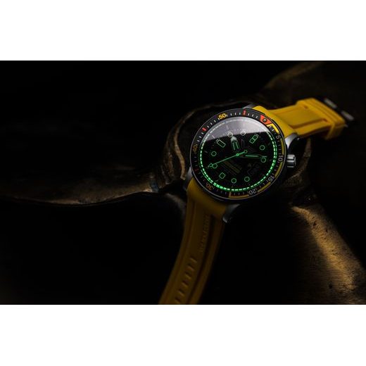 VOSTOK EUROPE BATISCAFOS AUTOMATIC NH35-511E767 - YELLOW RUBBER STRAP - BATISCAFOS - BRANDS