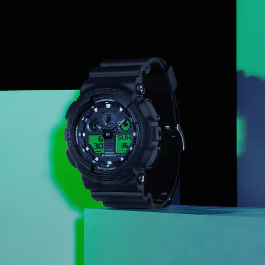 CASIO G-SHOCK GA-100BEG-1AER BLACK AND ELECTRO GREEN SERIES - G-SHOCK - ZNAČKY