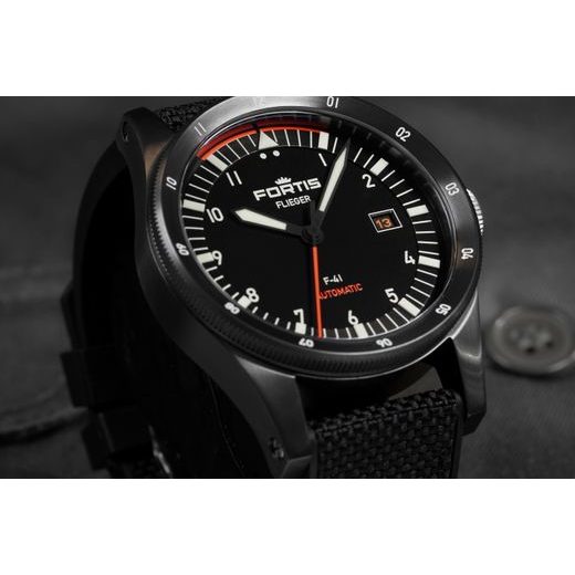 FORTIS FLIEGER F-41 WERK 7 MISSION BLACK LIMITED EDITION F4220030 - FLIEGER - BRANDS