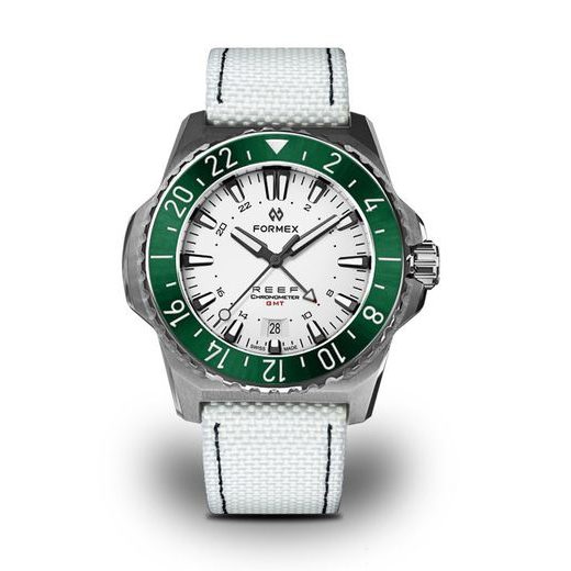 FORMEX REEF GMT AUTOMATIC CHRONOMETER WHITE DIAL WITH RED GMT - REEF - BRANDS