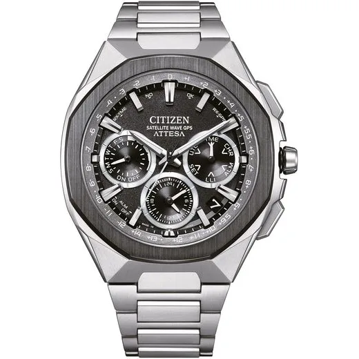 CITIZEN ATTESA SPACESHIP SATELLITE WAVE GPS CC4104-53E - SUPER TITANIUM - ZNAČKY