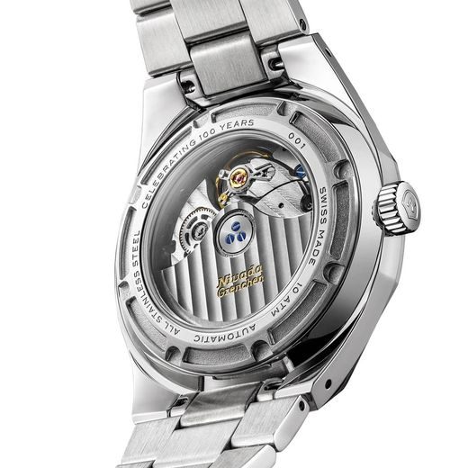 NIVADA GRENCHEN F77 MK2 BLACK OPAL – 100 YEARS – 38 MM - F77 - MĂRCI