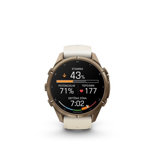 GARMIN FENIX® 9 PRO - 43 MM, GOLD TITANIUM CREAM/FOG GRAY 010-04335-26 - FENIX 9 PRO - ZNAČKY