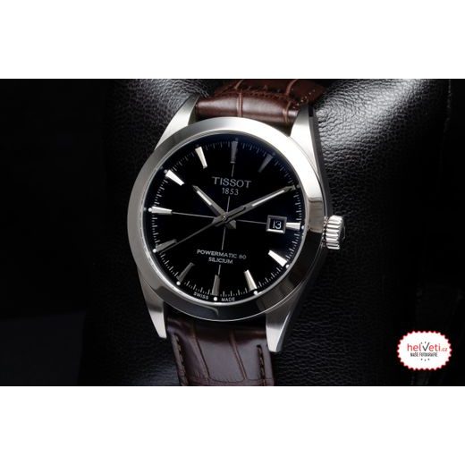 Get the newest Tissot Gentleman Powermatic 80 Silicium Men's Black Watch  T127.407.11.051.00 with cheapest price