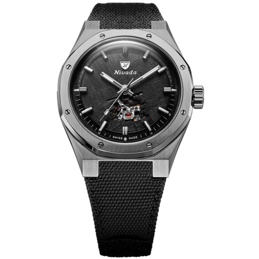 NIVADA GRENCHEN F77 TITANIUM METEORITE OPEN HEART MK2 - 38 MM - F77 - BRANDS