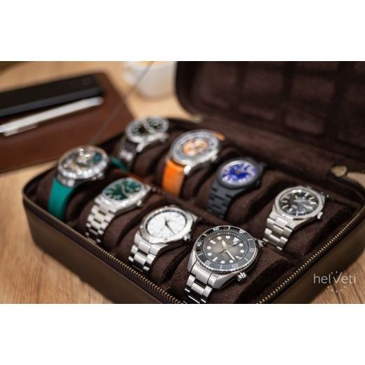 KOŽENÉ POUZDRO NA HODINKY HELVETI - BOXY NA HODINKY - OSTATNÍ
