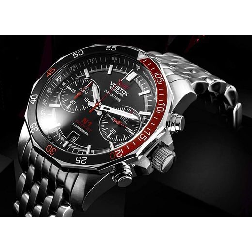 VOSTOK EUROPE N-1 ROCKET CHRONO LINE 6S21/2255295B - ROCKET N-1 - ZNAČKY