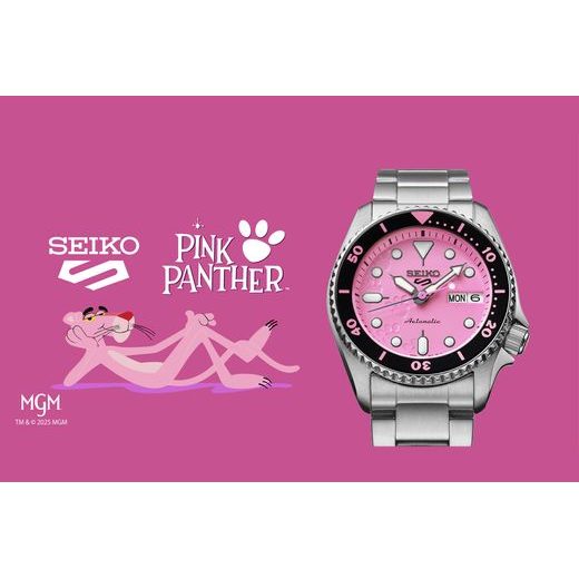 SEIKO 5 SPORTS SRPM07K1 PINK PANTHER LIMITED EDITION - SEIKO 5 SPORTS 2019 - ZNAČKY