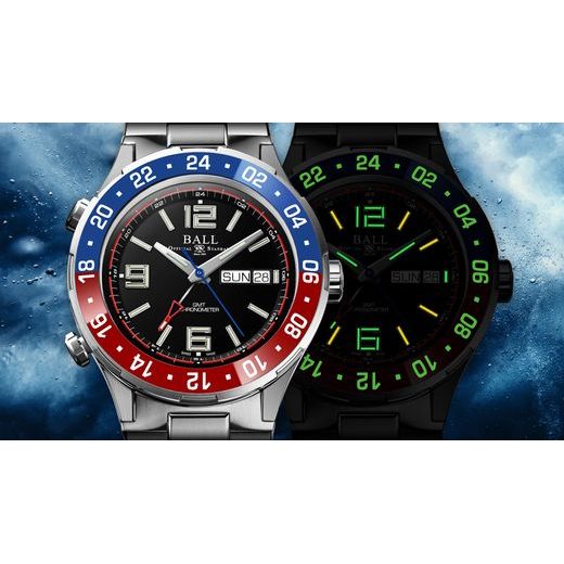 BALL ROADMASTER MARINE GMT COSC LIMITED EDITION DG3030B-S4C-BK - ROADMASTER - BRANDS