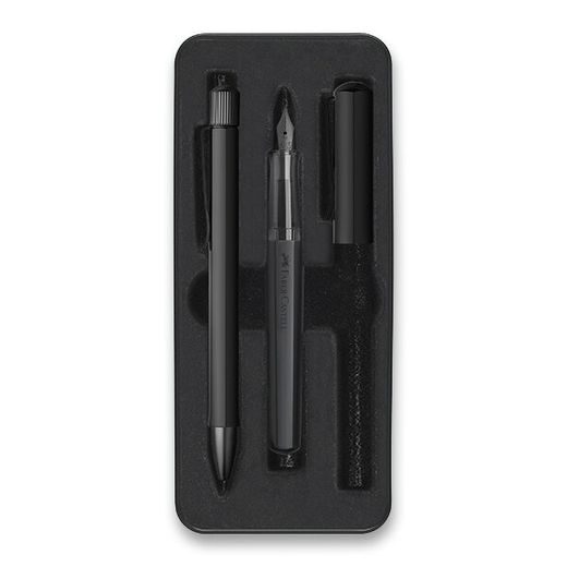 SADA PLNICÍ PERO A KULIČKOVÉ PERO FABER-CASTELL HEXO BLACK 0021/1405790 - SADY PER - OSTATNÍ