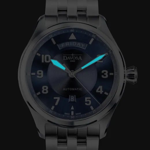 DAVOSA NEWTON PILOT DAY-DATE AUTOMATIC 161.585.40 - PILOT - BRANDS