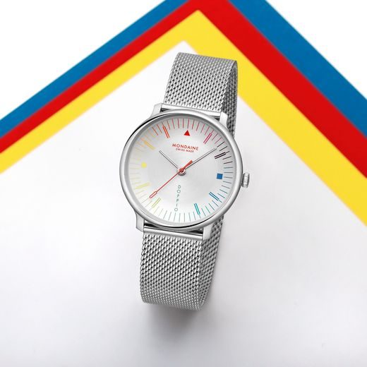 MONDAINE DOPPIO BAUHAUS INSPIRED QUARTZ MLE.33112.SM - DOPPIO - MĂRCI