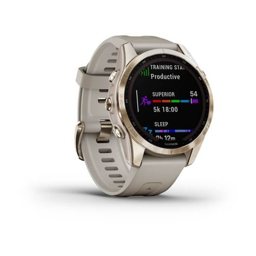 GARMIN FENIX 7S PRO SAPPHIRE SOLAR TITAN CREAM GOLD/ SAND SILICONE BAND - 010-02539-21 - ARCHÍV