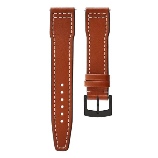 KOŽENÝ ŘEMÍNEK BIATEC MARINE | HNĚDÝ - 20 MM - STRAPS - ACCESSORIES