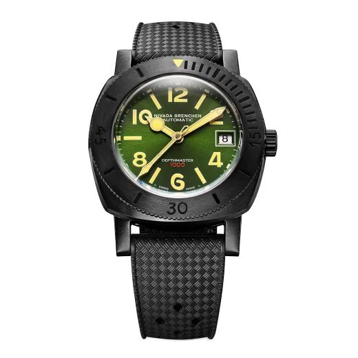 NIVADA GRENCHEN DEPTHMASTER NUMERALS - BLACK AND GREEN - DEPTHMASTER - ZNAČKY