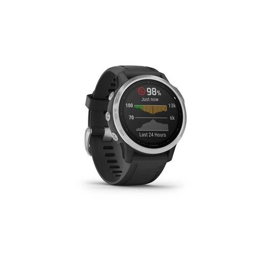 GARMIN FENIX6S SOLAR, SILVER/BLACK BAND 010-02409-00 - GARMIN - ZNAČKY