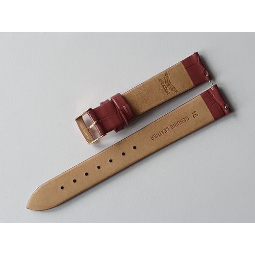 BORDEAUX LEATHER STRAP AVIATOR FOR DOUGLAS MOONFLIGHT V.1.33.2.265.4 - GOLD BUCKLE - STRAPS - ACCESSORIES
