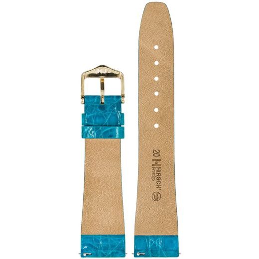 ŘEMÍNEK HIRSCH PRESTIGE CROCODILE - TYRKYSOVÝ - ŘEMÍNKY - OSTATNÍ