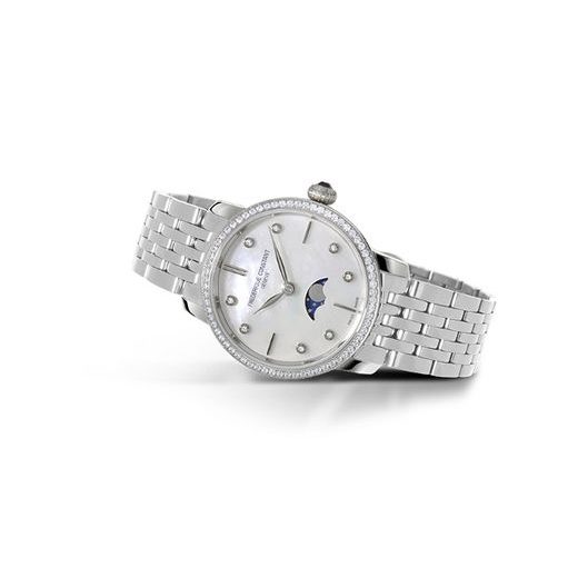 FREDERIQUE CONSTANT SLIMLINE LADIES MOONPHASE QUARTZ FC-206MPWD1SD6B - SLIMLINE LADIES - ZNAČKY