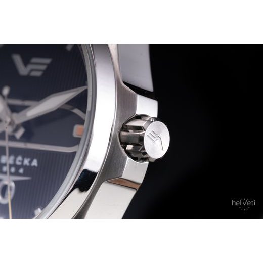 VOSTOK EUROPE LIMITOVANÁ EDICE EMBÉČKA AUTOMATIC LINE NH35-325A498 - ČERNÝ KOŽENÝ ŘEMÍNEK - EMBÉČKA - ZNAČKY