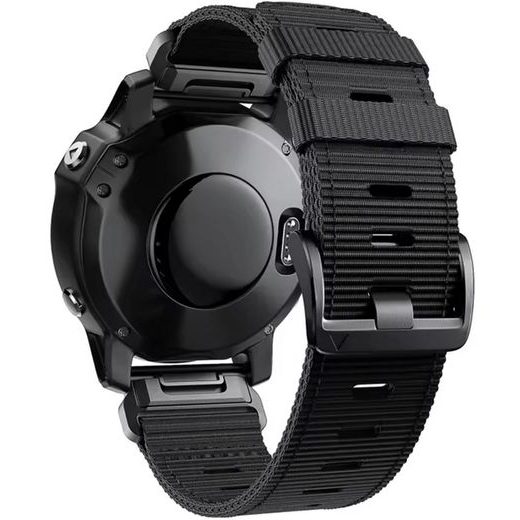 ŘEMÍNEK PRO GARMIN QUICKFIT 26MM, NYLONOVÝ ČERNÝ - STRAPS - ACCESSORIES