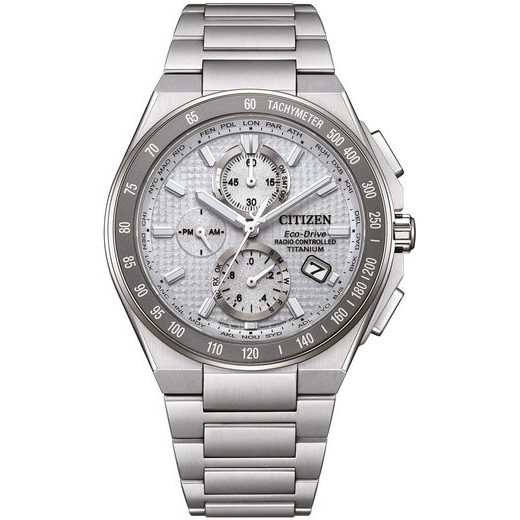 CITIZEN ECO-DRIVE RADIO CONTROLLED SUPER TITANIUM AT8391-52H - SUPER TITANIUM - BRANDS
