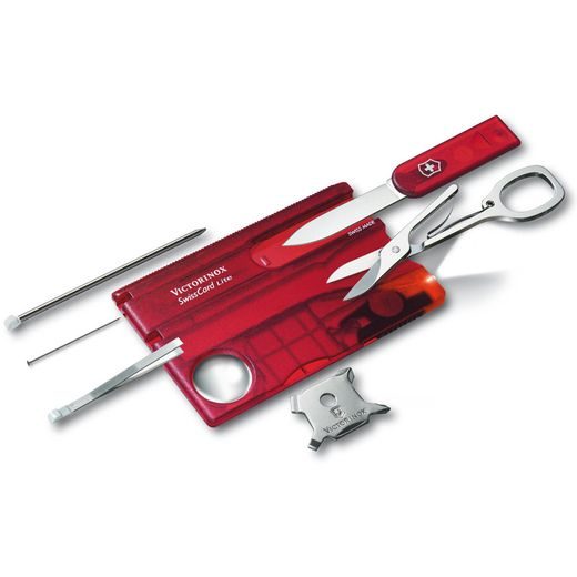 VICTORINOX SWISSCARD LITE RED - POCKET KNIVES - ACCESSORIES