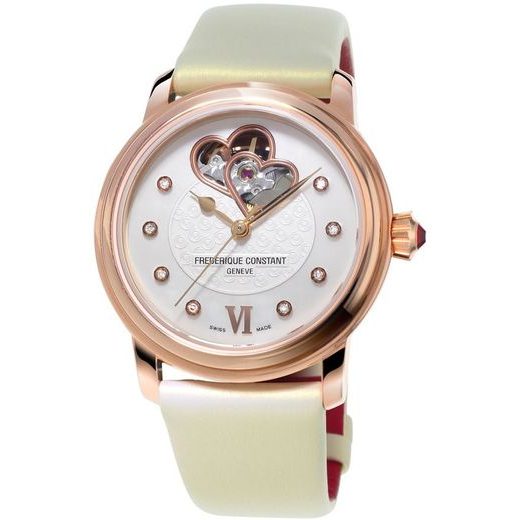 FREDERIQUE CONSTANT LADIES AUTOMATIC DOUBLE HEART BEAT FC-310WHF2P4 - LADIES AUTOMATIC - BRANDS