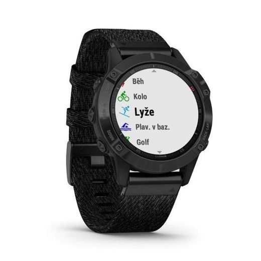 GARMIN FENIX6 PRO SAPPHIRE, BLACKDLC/BLACKNYLON BAND (MAP/MUSIC) 010-02158-17 - GARMIN - ZNAČKY