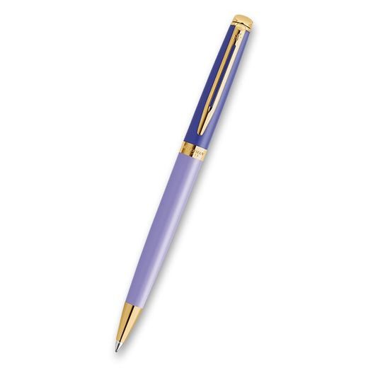 DÁRKOVÁ SADA KULIČKOVÉ PERO WATERMAN HÉMISPHÈRE COLOUR BLOCKING PURPLE GT S KOŽENÝM POUDREM 1507/2979924 - KULIČKOVÁ PERA - OSTATNÍ