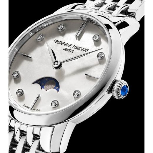 FREDERIQUE CONSTANT SLIMLINE LADIES MOONPHASE QUARTZ FC-206MPWD1S6B - SLIMLINE LADIES - ZNAČKY