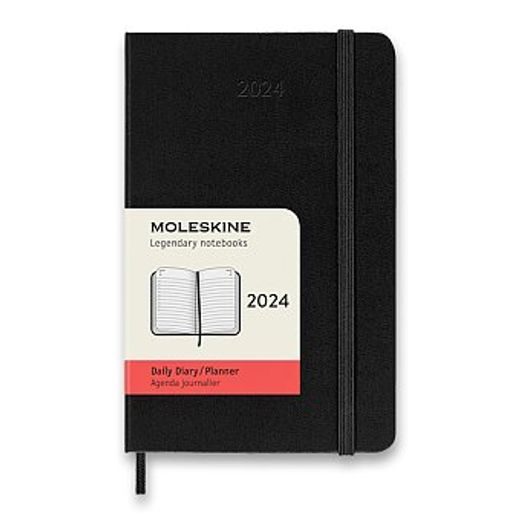 DIÁŘ MOLESKINE 2024 - TVRDÉ DESKY - S, DENNÍ 1206/57210 - DIARIES AND NOTEBOOKS - ACCESSORIES