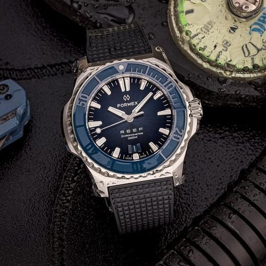 FORMEX REEF 42 AUTOMATIC CHRONOMETER BLUE DIAL - REEF - BRANDS