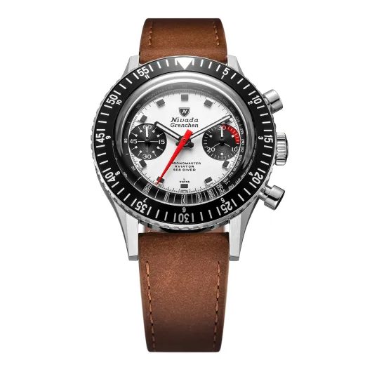 NIVADA GRENCHEN CHRONOMASTER WHITE PANDA 41MM - CHRONOMASTER - BRANDS