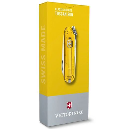 KNIFE VICTORINOX CLASSIC SD TRANSPARENT COLORS TUSCAN SUN - POCKET KNIVES - ACCESSORIES