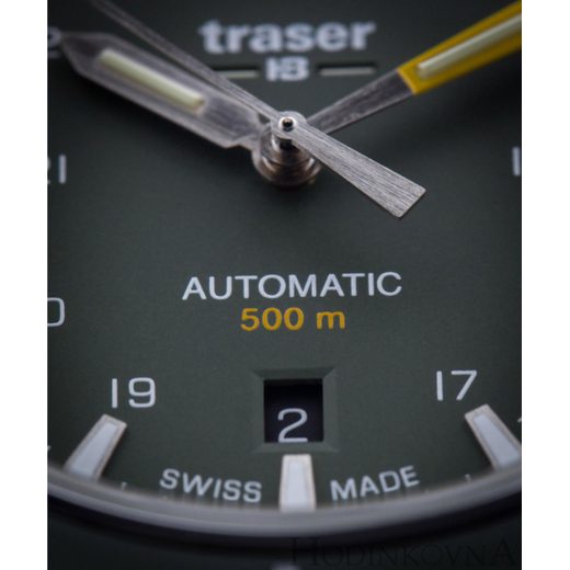 TRASER P67 DIVER AUTOMATIC GREEN ČERNÁ PRYŽ - HERITAGE - ZNAČKY