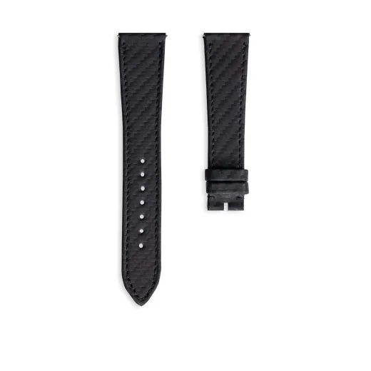 VULCAIN CARBON BLACK LEATHER STRAP - STRAPS - ACCESSORIES