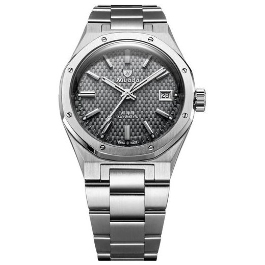 NIVADA GRENCHEN F77 SST GREY MK2 DATE - 38 MM - F77 - ZNAČKY