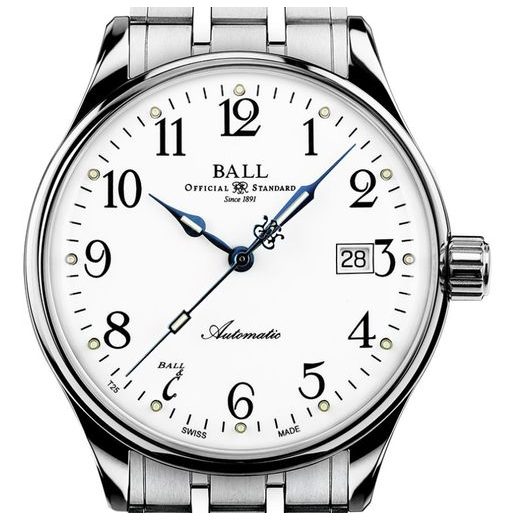 BALL TRAINMASTER STANDARD TIME 135 ANNIVERSARY LIMITED EDITION NM3288D-SJ-WH - BALL - BRANDS