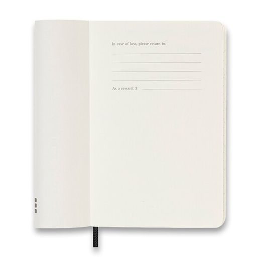 DIÁŘ MOLESKINE 2024 ČERNÝ - MĚSÍČNÍ - MĚKKÉ DESKY - S 1206/5726014 - DIARIES AND NOTEBOOKS - ACCESSORIES