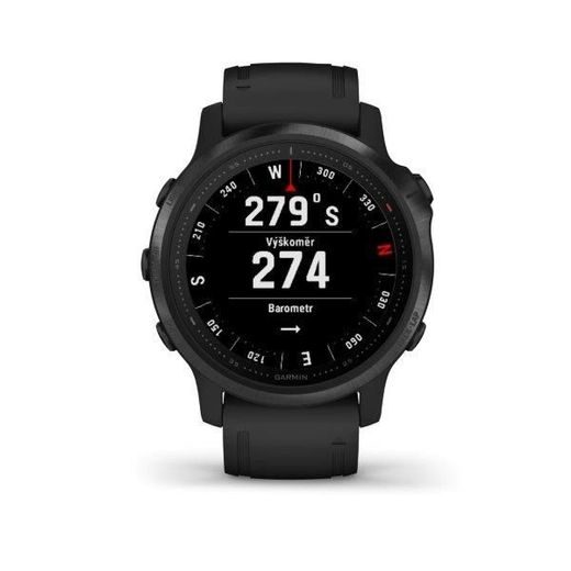 GARMIN FENIX6S PRO GLASS, BLACK/BLACK BAND (MAP/MUSIC) 010-02159-14 - GARMIN - ZNAČKY